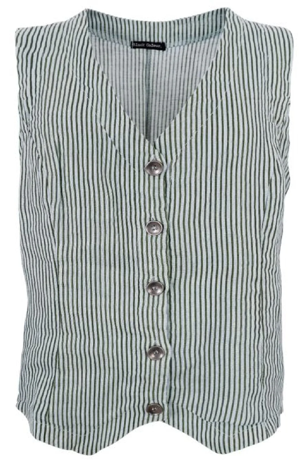 Black Colour Bcmelina Vest safari green