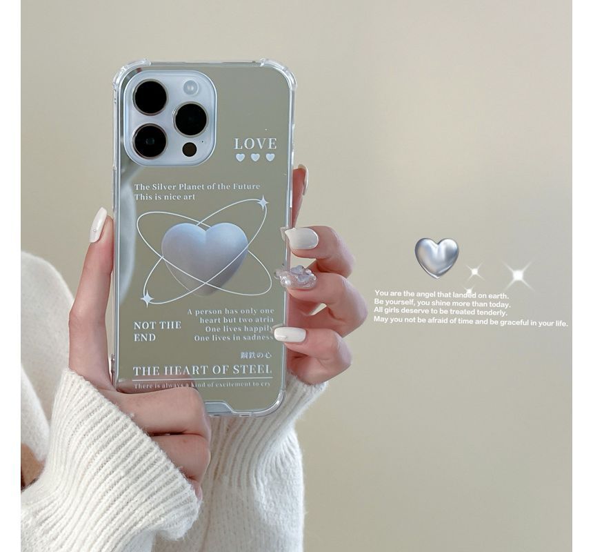 likamika - Hart Gespiegeld Telefoonhoesje - iPhone 15 / 15 Plus / 15 Pro / 15 Pro Max / 14 / 14 Plus / 14 Pro / 14 Pro Max / 13 Pro Max / 13 Pro / 13 / 13 mini / 12 Pro Max / 12 Pro / 12 / 12 mini / 11 Pro Max / 11 Pro / 11