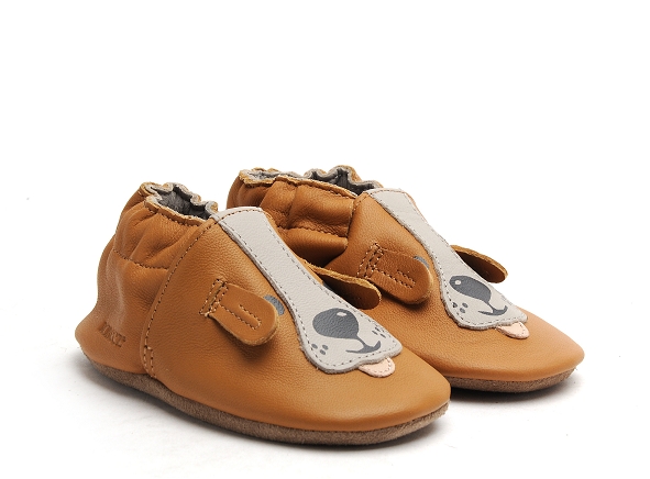 Robeez chaussons bebe sweety dog marron