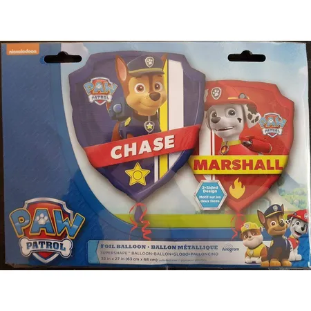 amscan Folienballon Paw Patrol Chase & Marshall