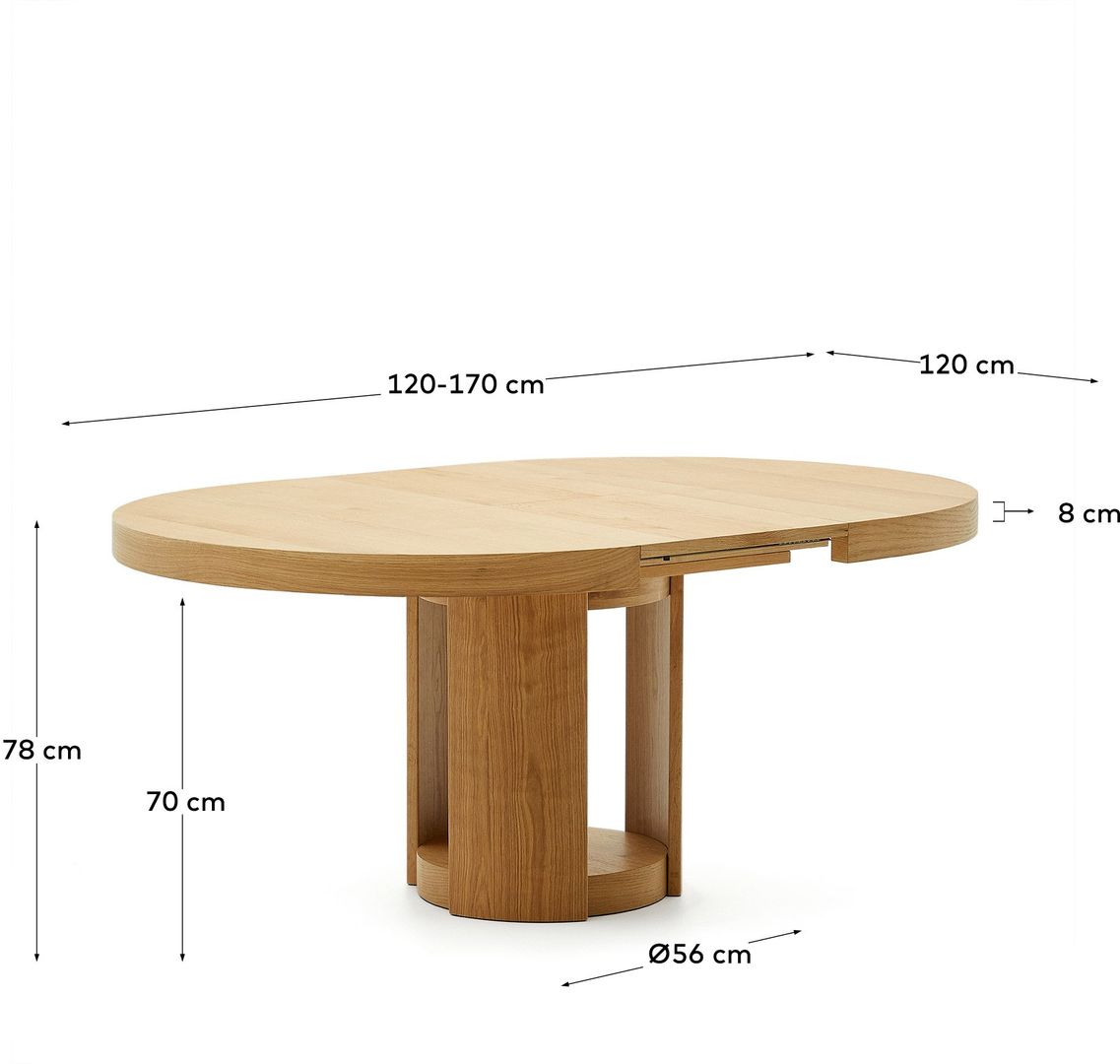 Kave Home Artis Uitschuifbare Eettafel
