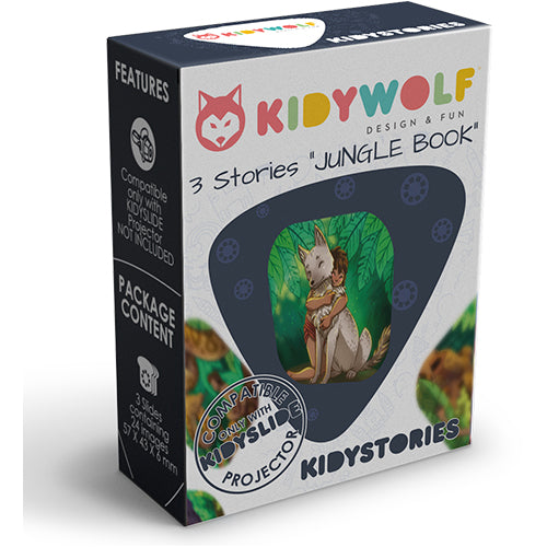 Kidywolf discs voor projector zaklamp kidyslide - jungle book - 3st