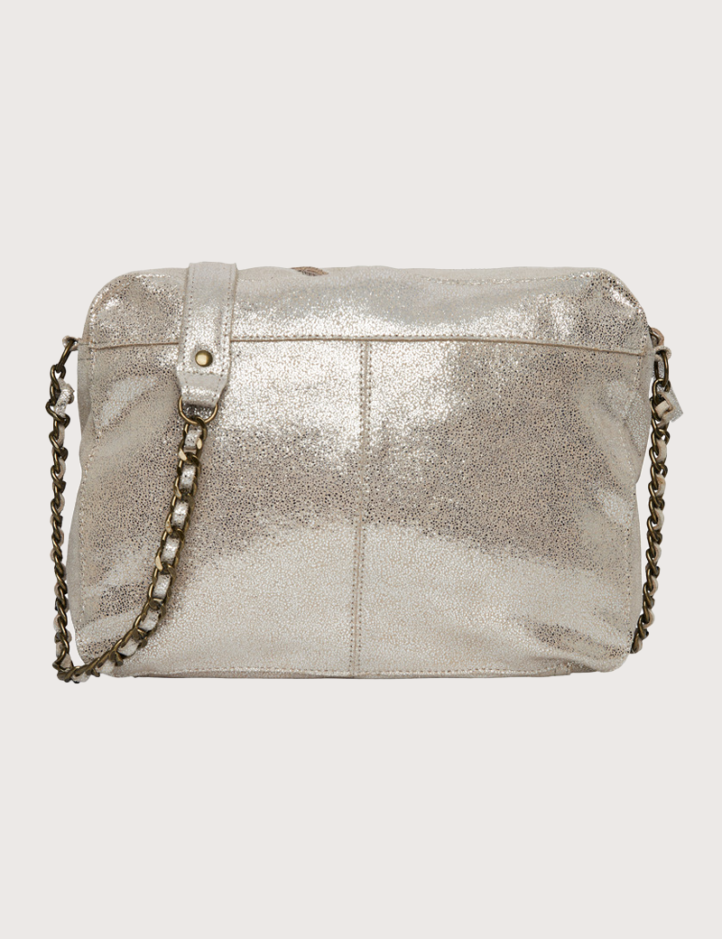 PIECES SAC NAINA XL CROSS OVER ARGENTÉ