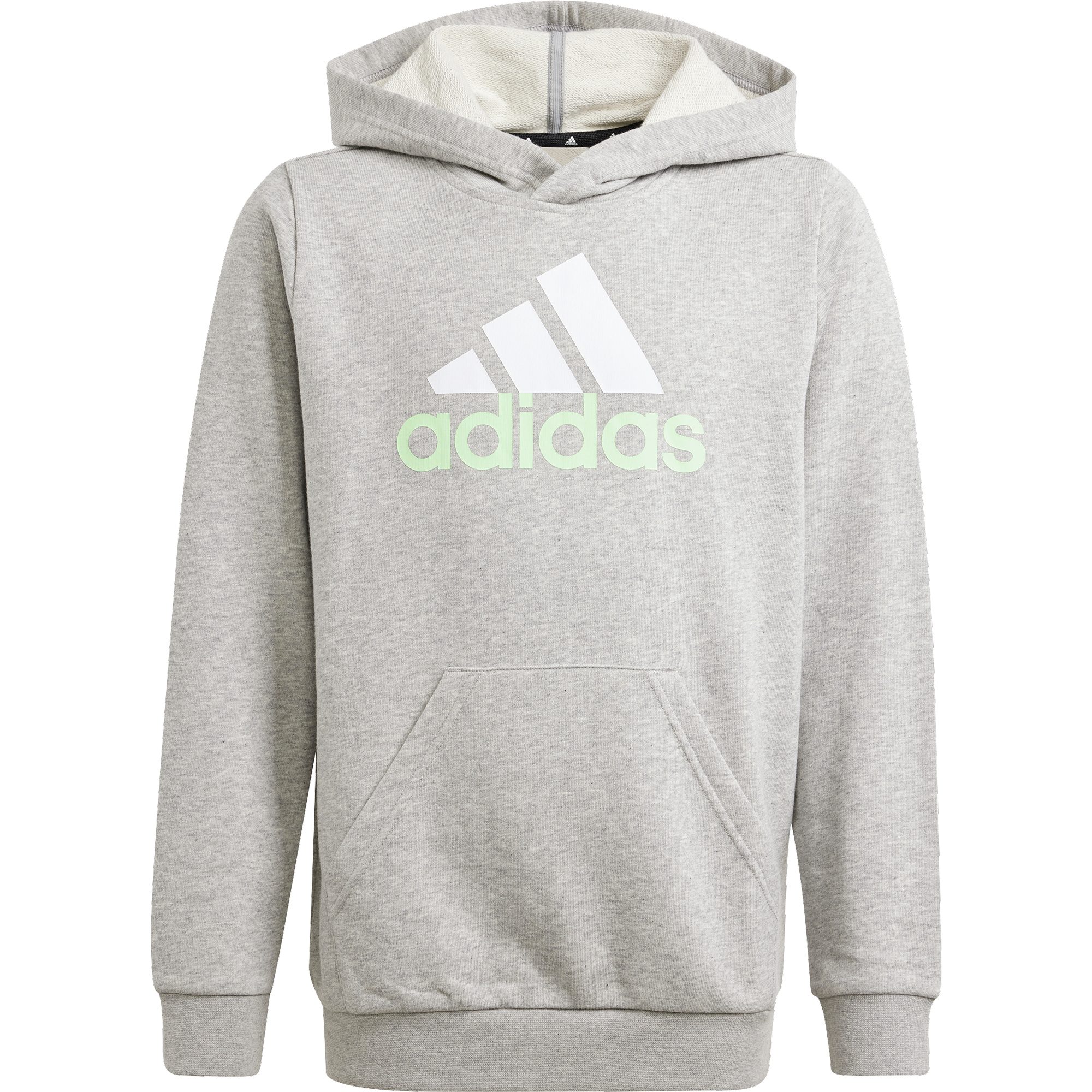 adidas Essentials Two-Colored Big Logo Cotton Hoodie Kinder medium grey heather