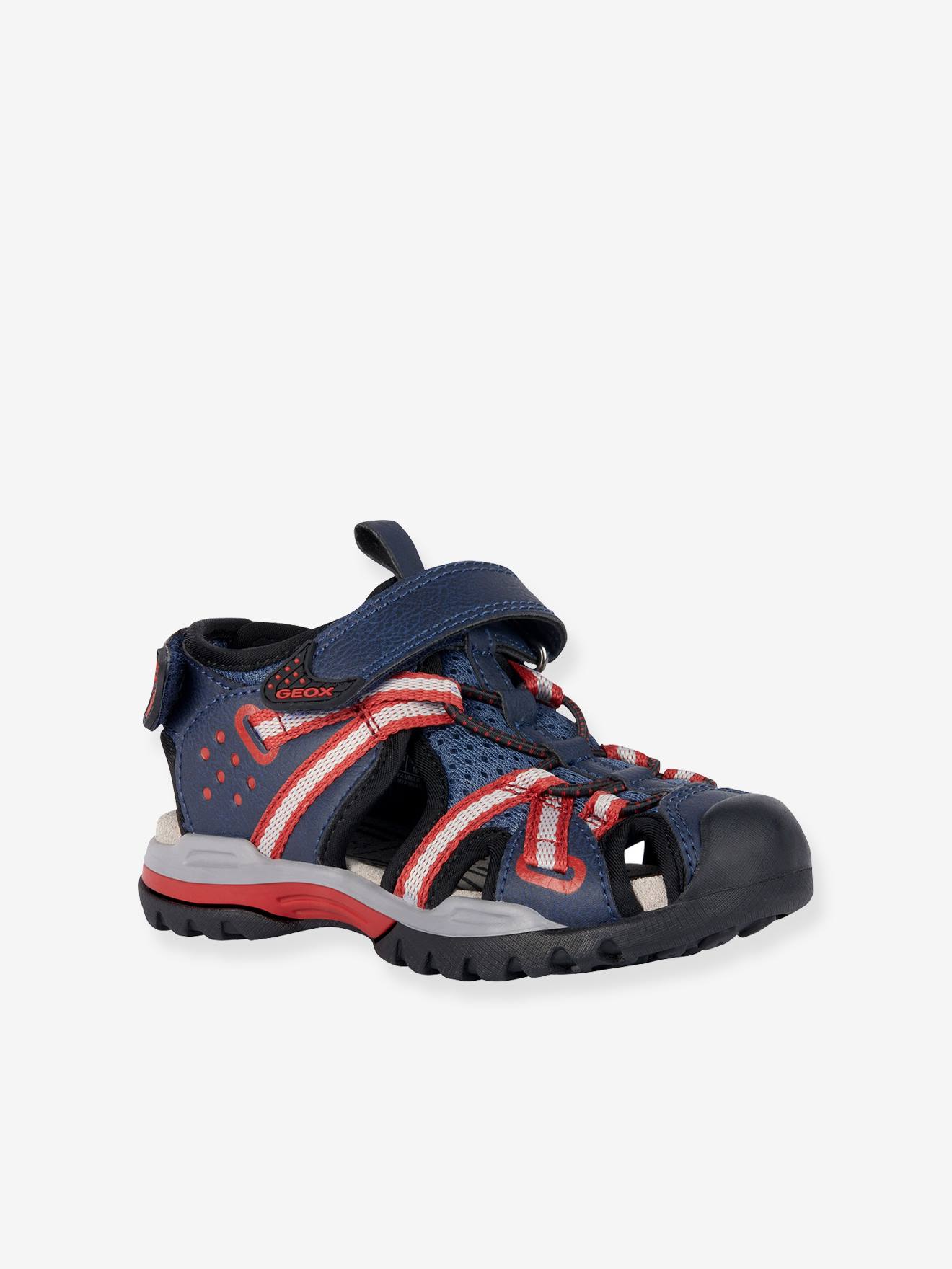 Sandálias infantis Geox® Borealis Boy B vermelhas