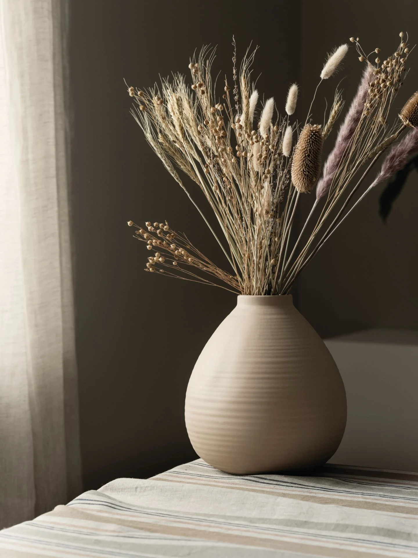 Vase beige - 23x23x25 cm