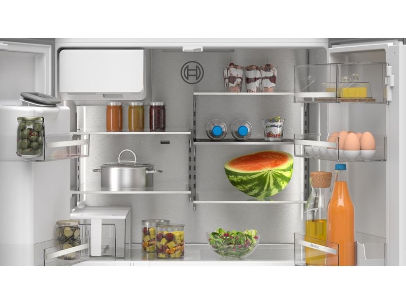 Bosch Foodcenter KFI96APEA Silber Side by Side Kühl- und Gefrierteil