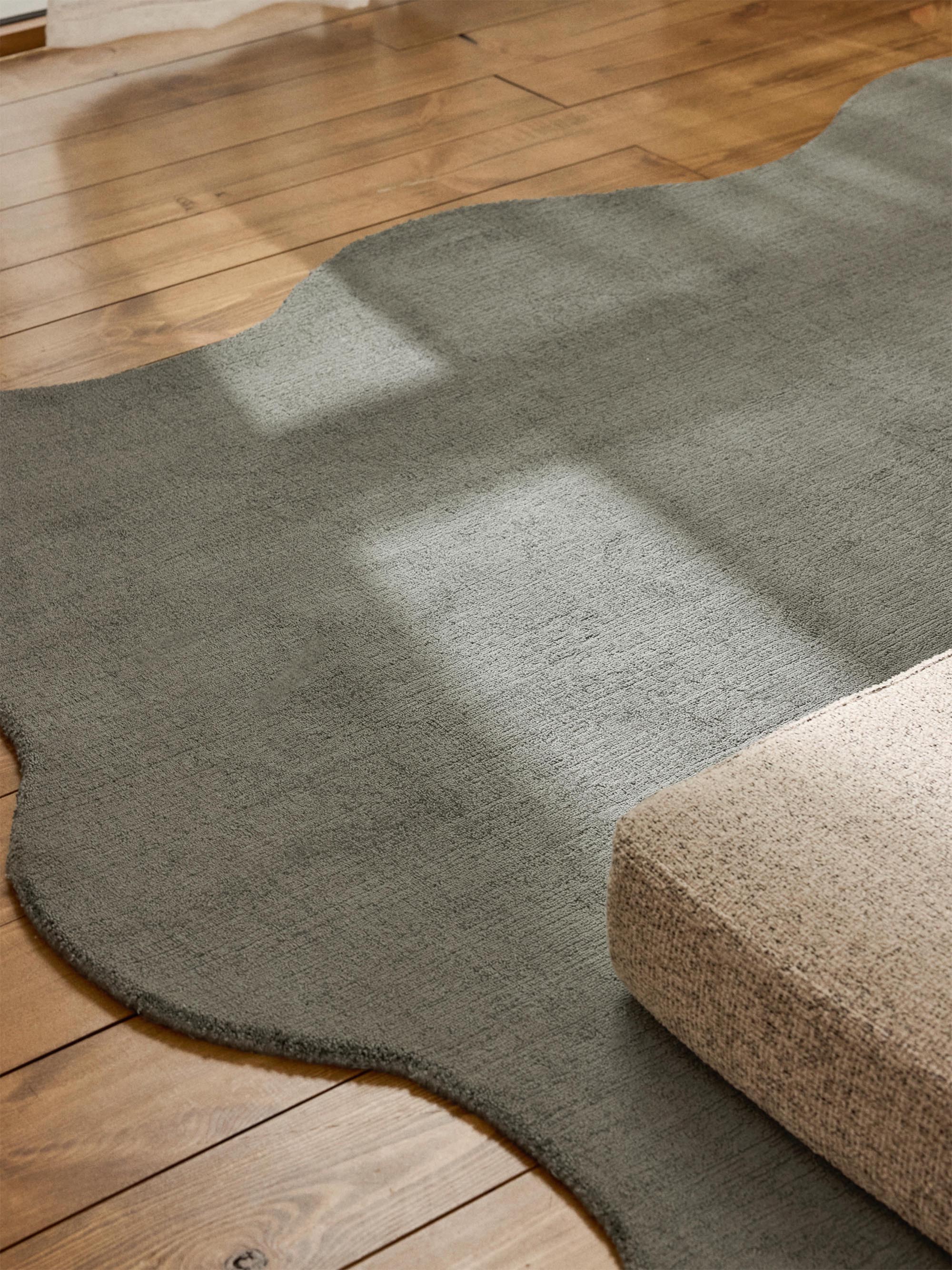 Handgeweven vloerkleed Wavy