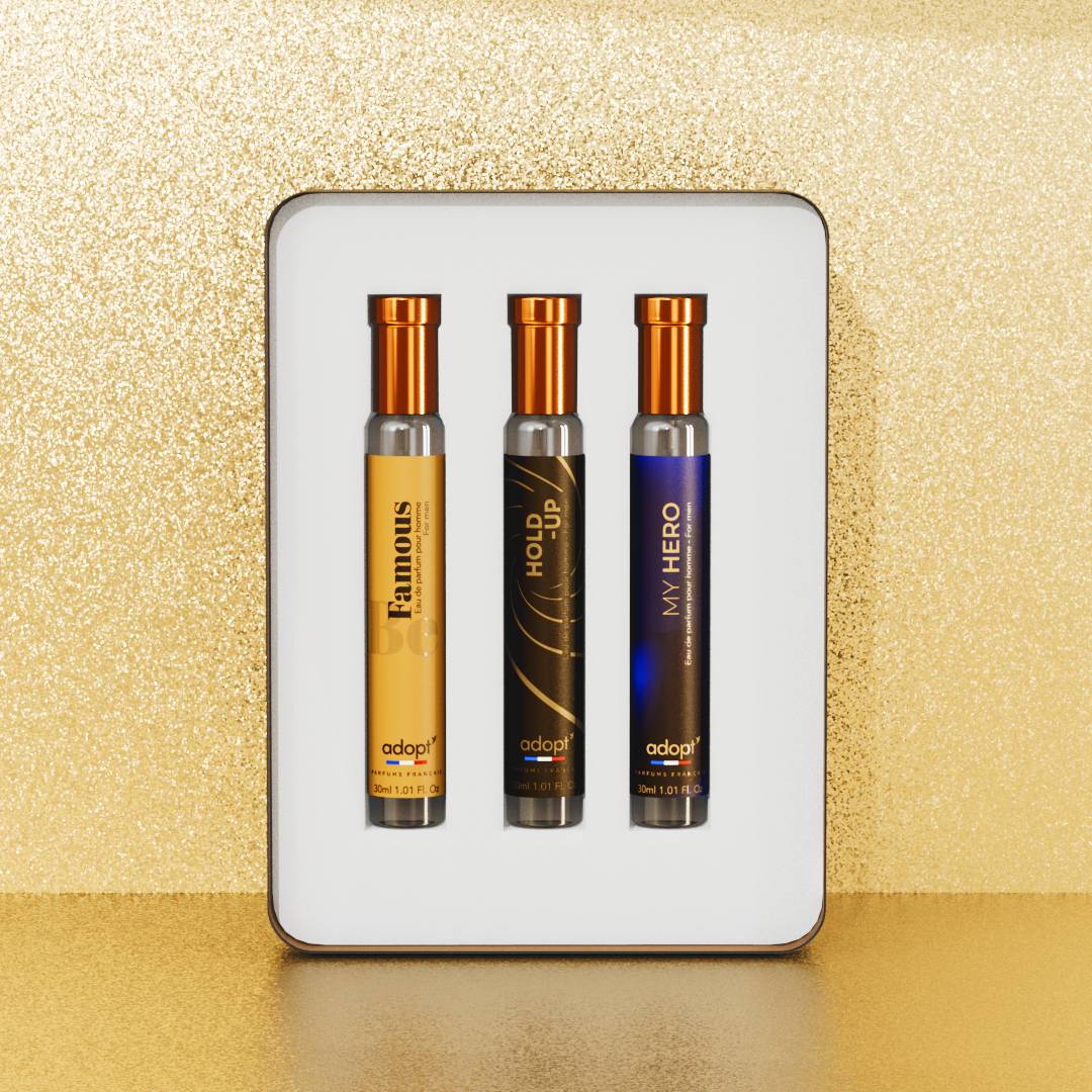 Le séducteur - Coffret 3 eaux de parfum Hold up 30ml + Blue suit 30ml + Famous 30ml