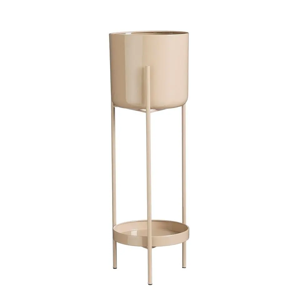 Mica Decorations Colyn Bloempot - H60 x Ø19 cm - IJzer - Lichtroze