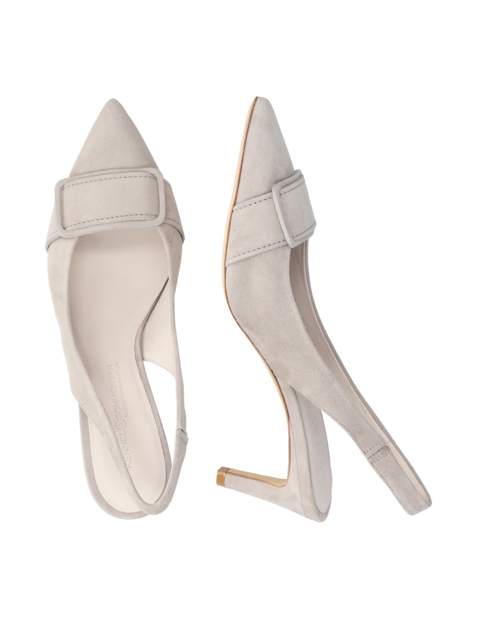 Veloursleder Slingpumps