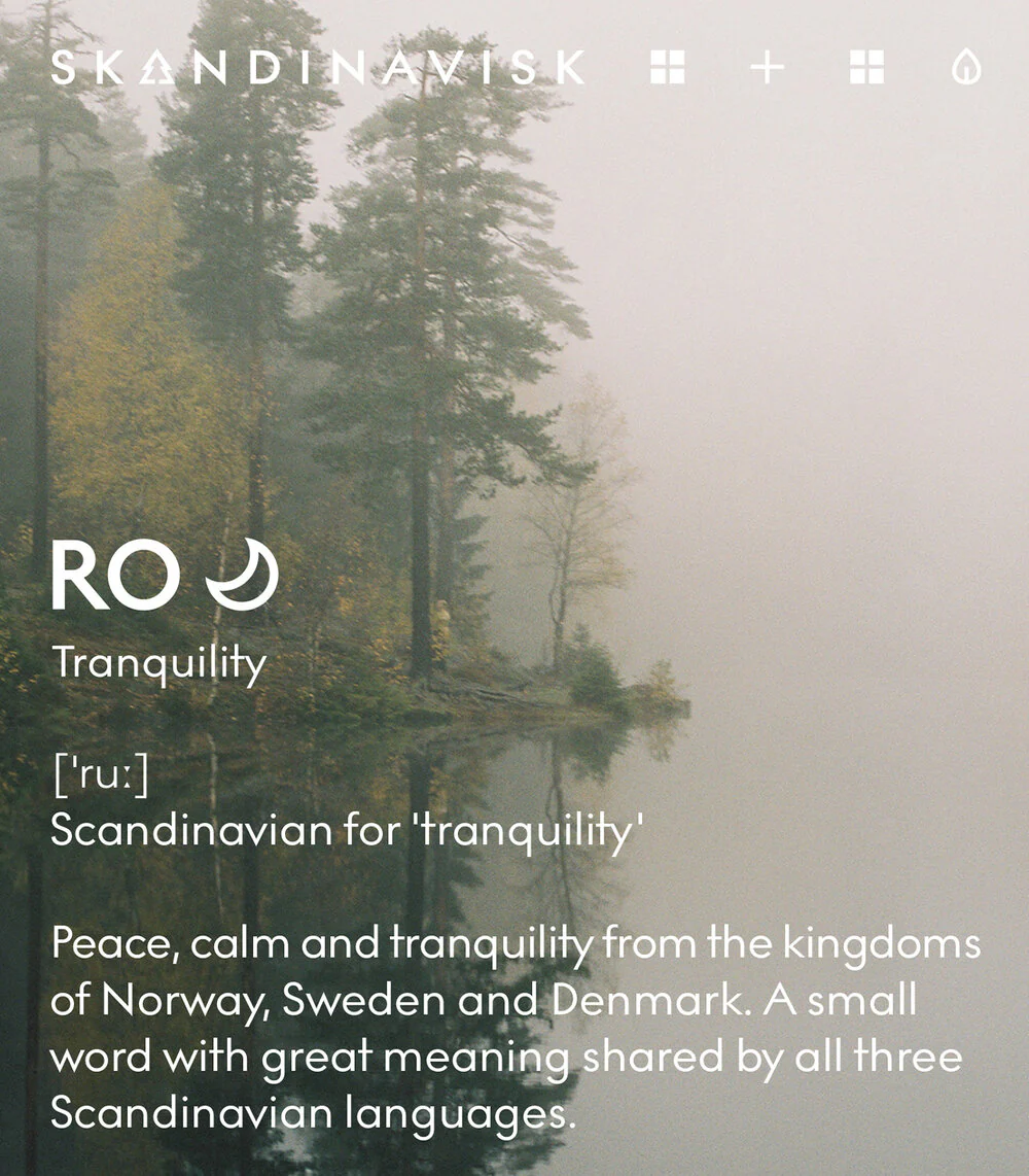 Skandinavisk  Ro duftlys, 65g. - Cool Grey