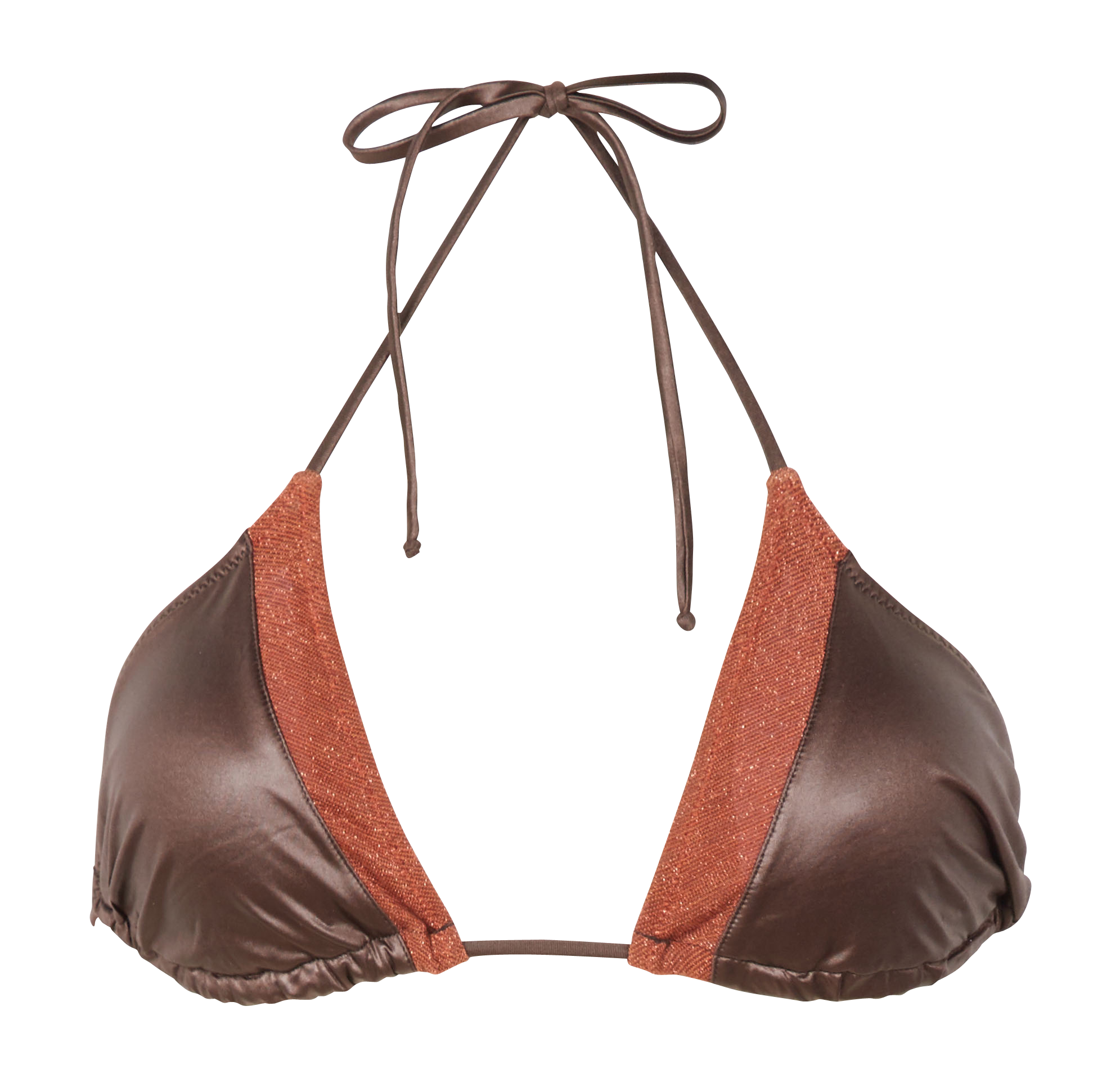SURFINIA - Haut de maillot de bain triangle | Marron
