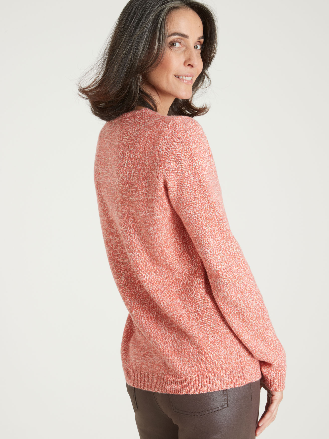 Pull encolure V manches longues