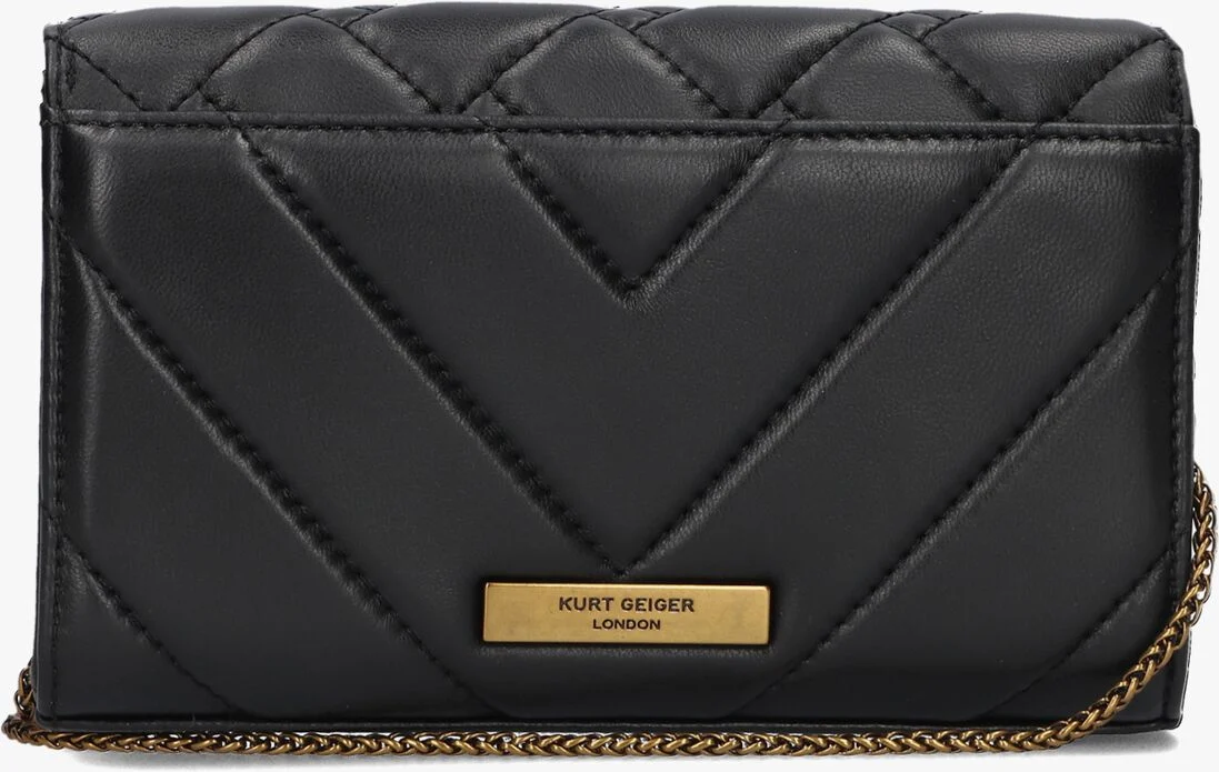 KURT GEIGER LONDON zwarte kurt geiger london schoudertas extra mini kensington