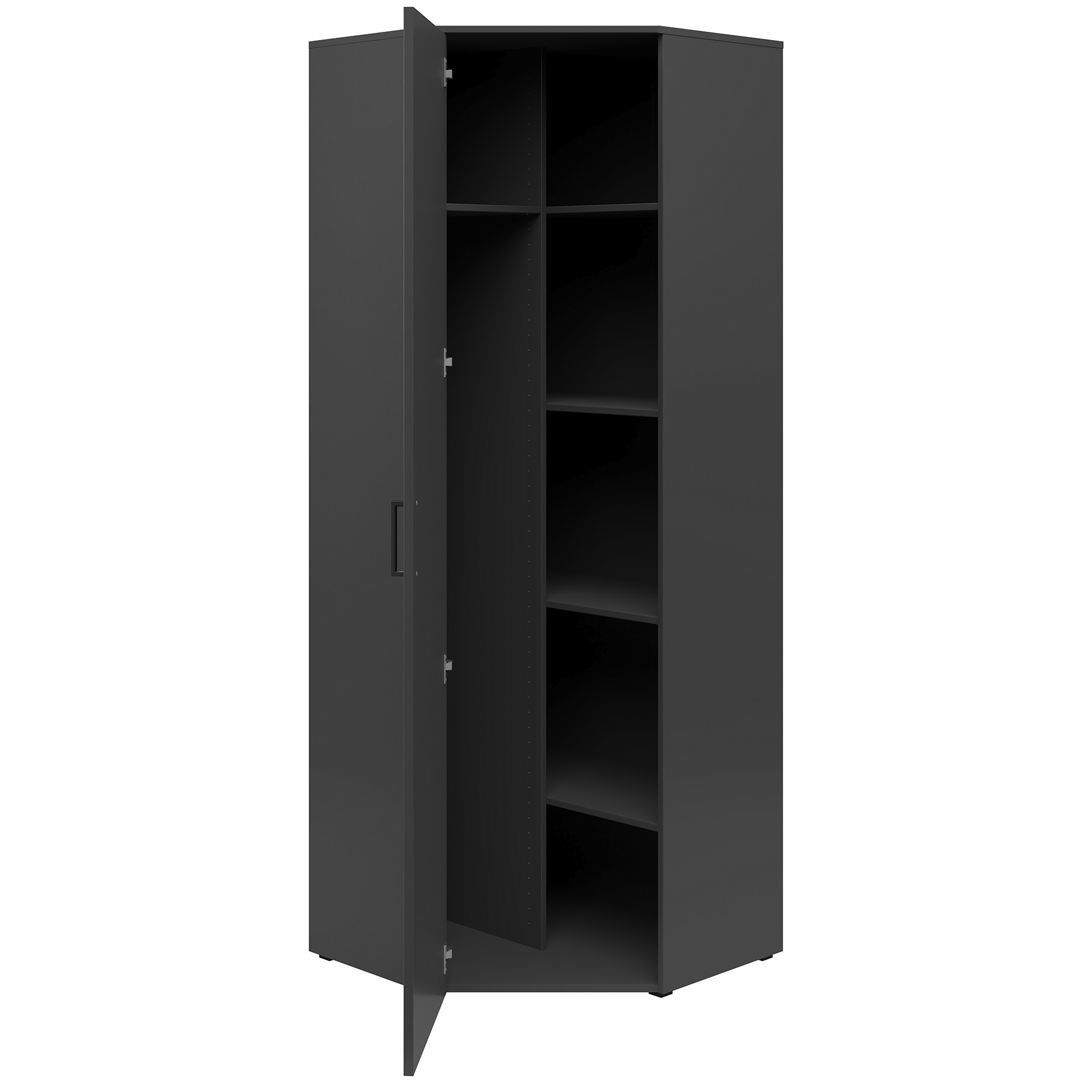 Eckschrank - anthrazit - Breite 101 cm