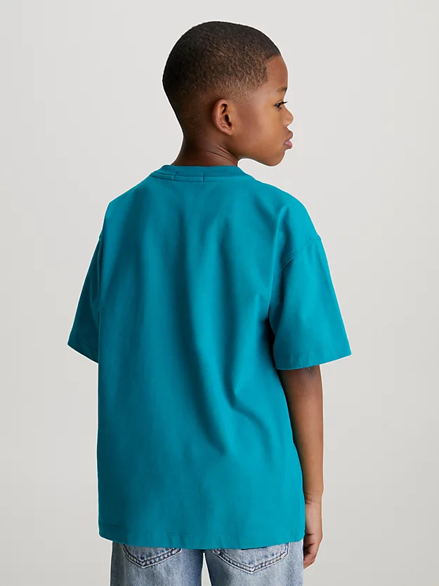 Camiseta de modelagem relaxada com logo na gola.