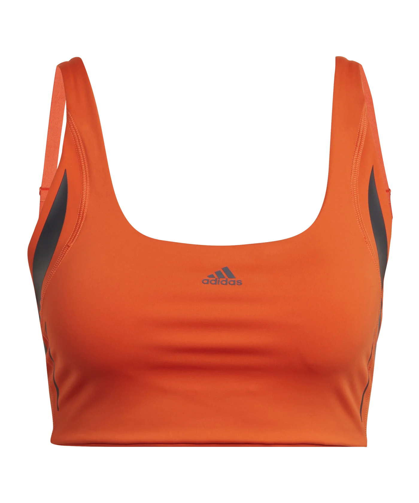 adidas Powerimpact Luxe Sport-BH Damen Orange