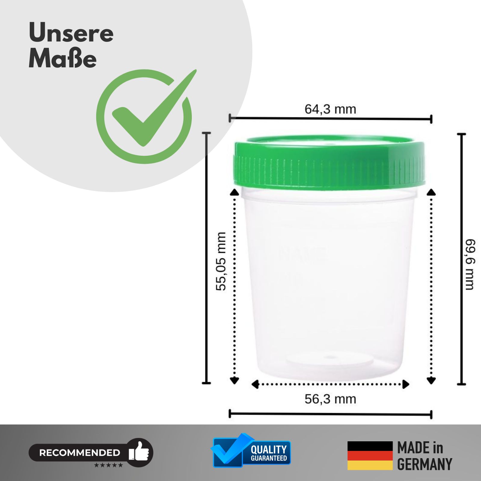 avantal® Urinbecher bis 100 ml graduiert