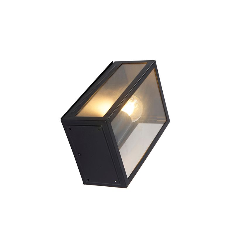Smart buiten wandlamp zwart 25,5 incl. WiFi A60 IP44 - Rotterdam