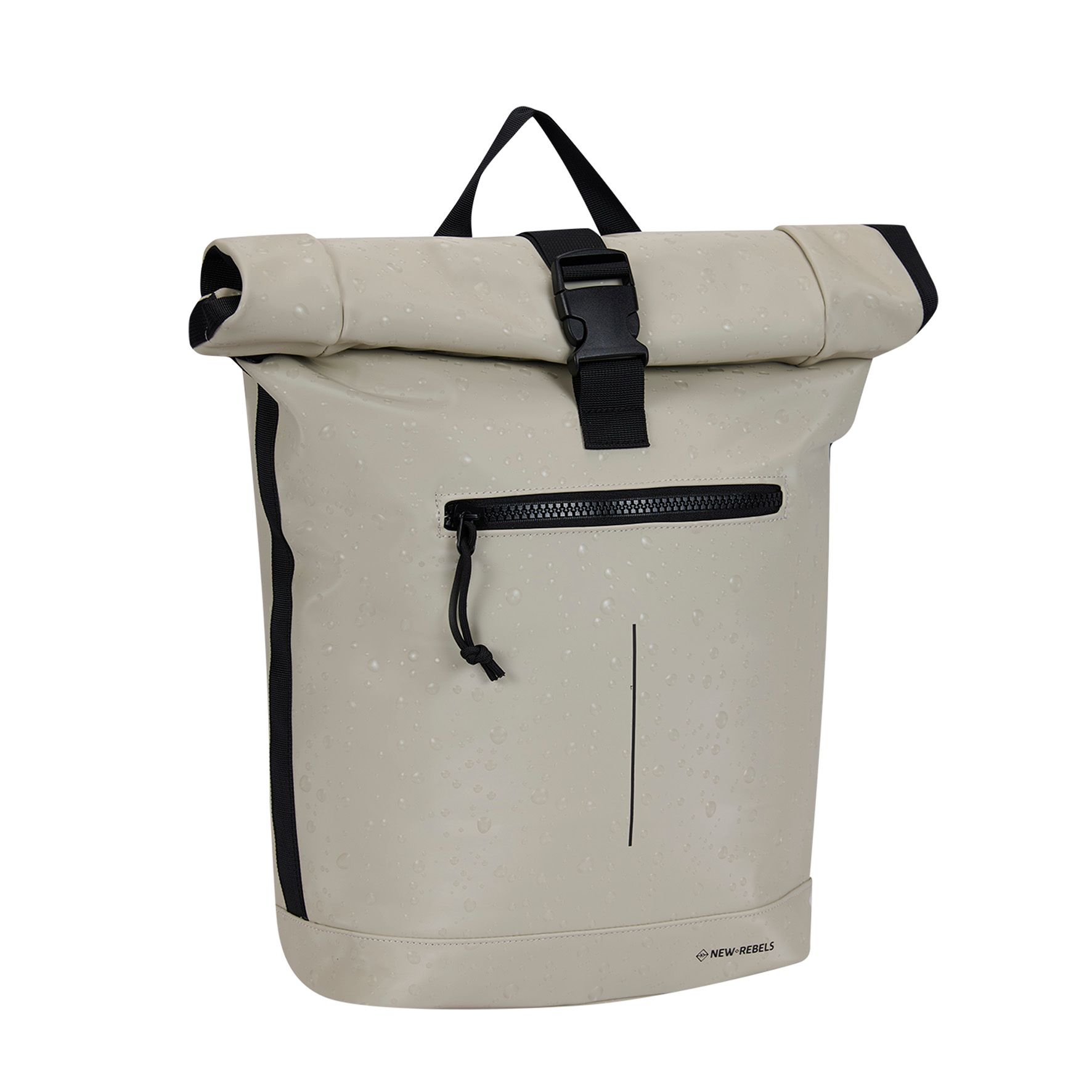 New Rebels Droplets New York Rolltop Backpack Beige