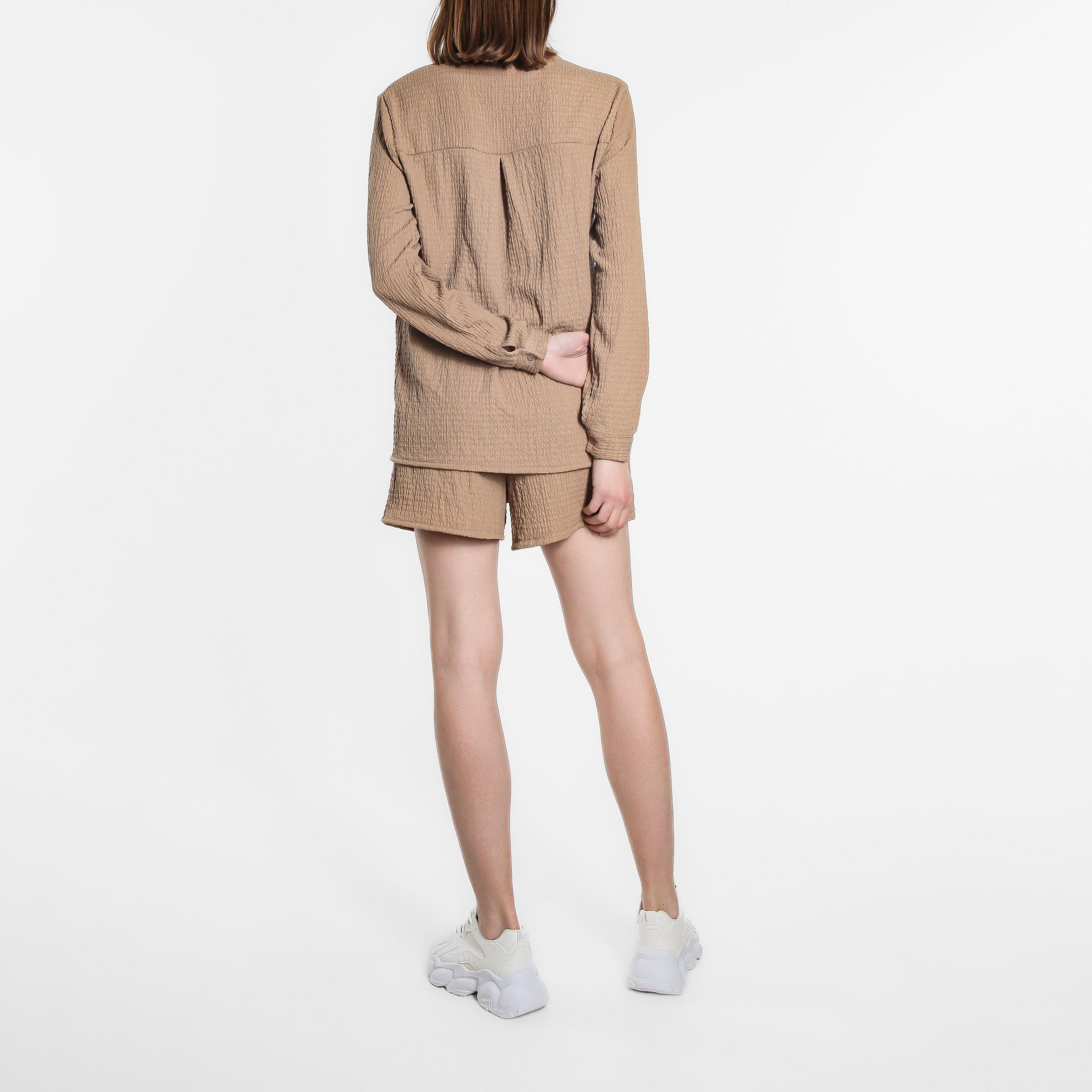 Be You BY Textured Shirt and Shorts Set