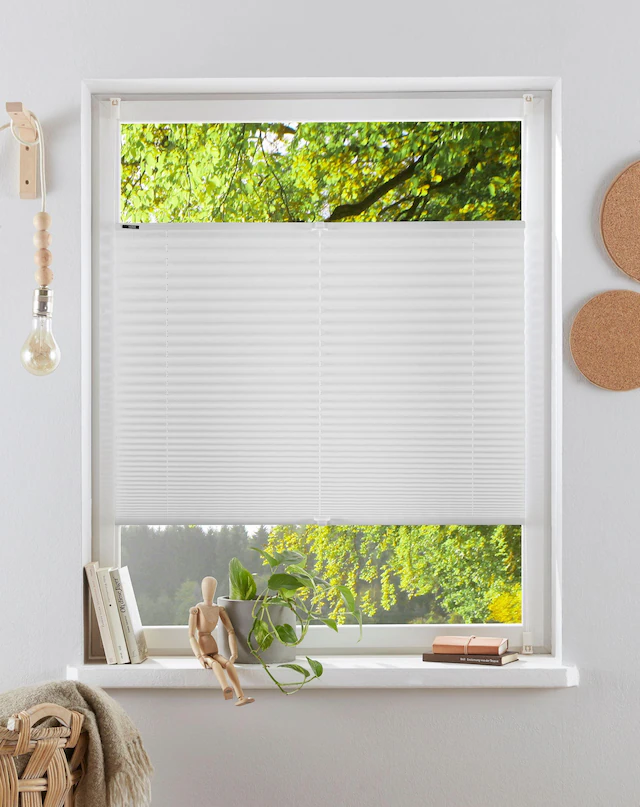 my home Plissee »LAHOLM« Lichtschutz ohne Bohren verspannt Fixmass, Bestseller mit über 3000 4,5-Sterne-Bewertungen, Klemmträger