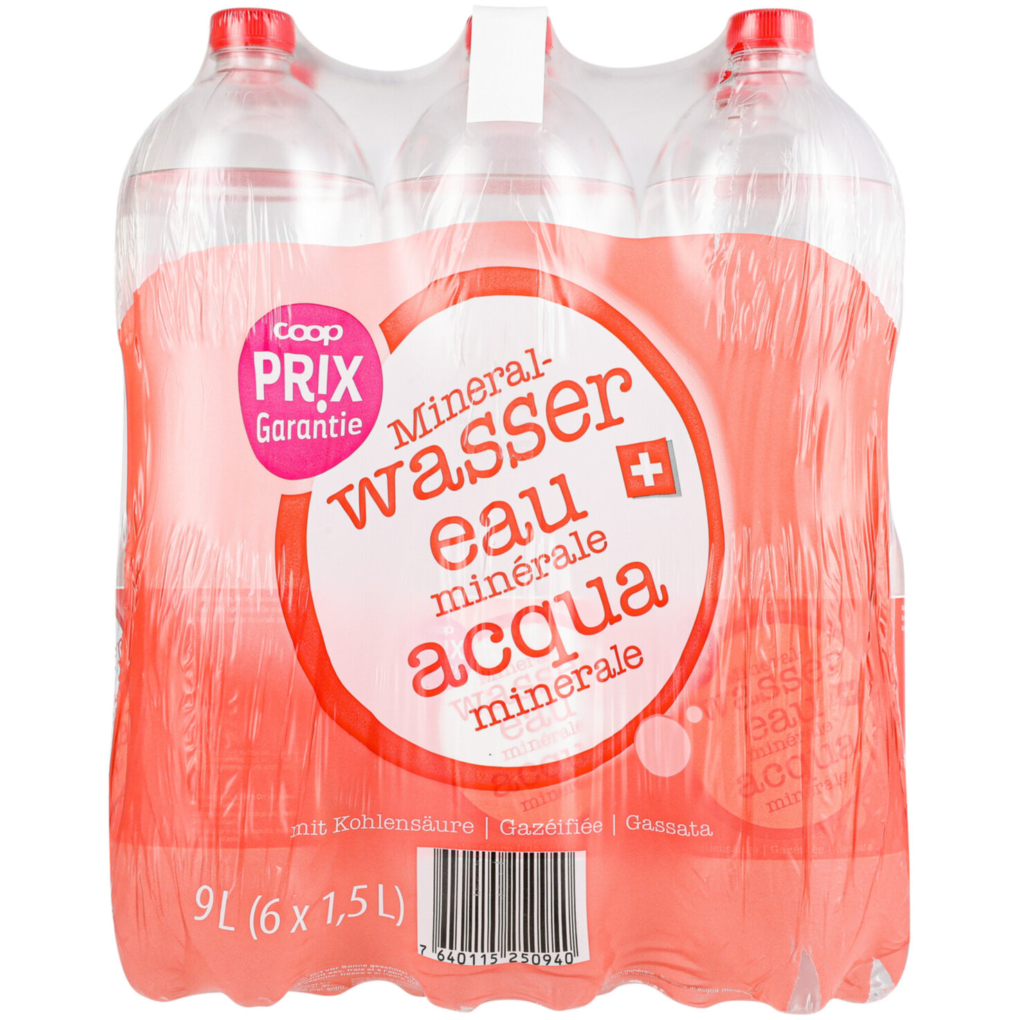Prix Garantie Mineralwasser mit Kohlensäure 6x1,5l