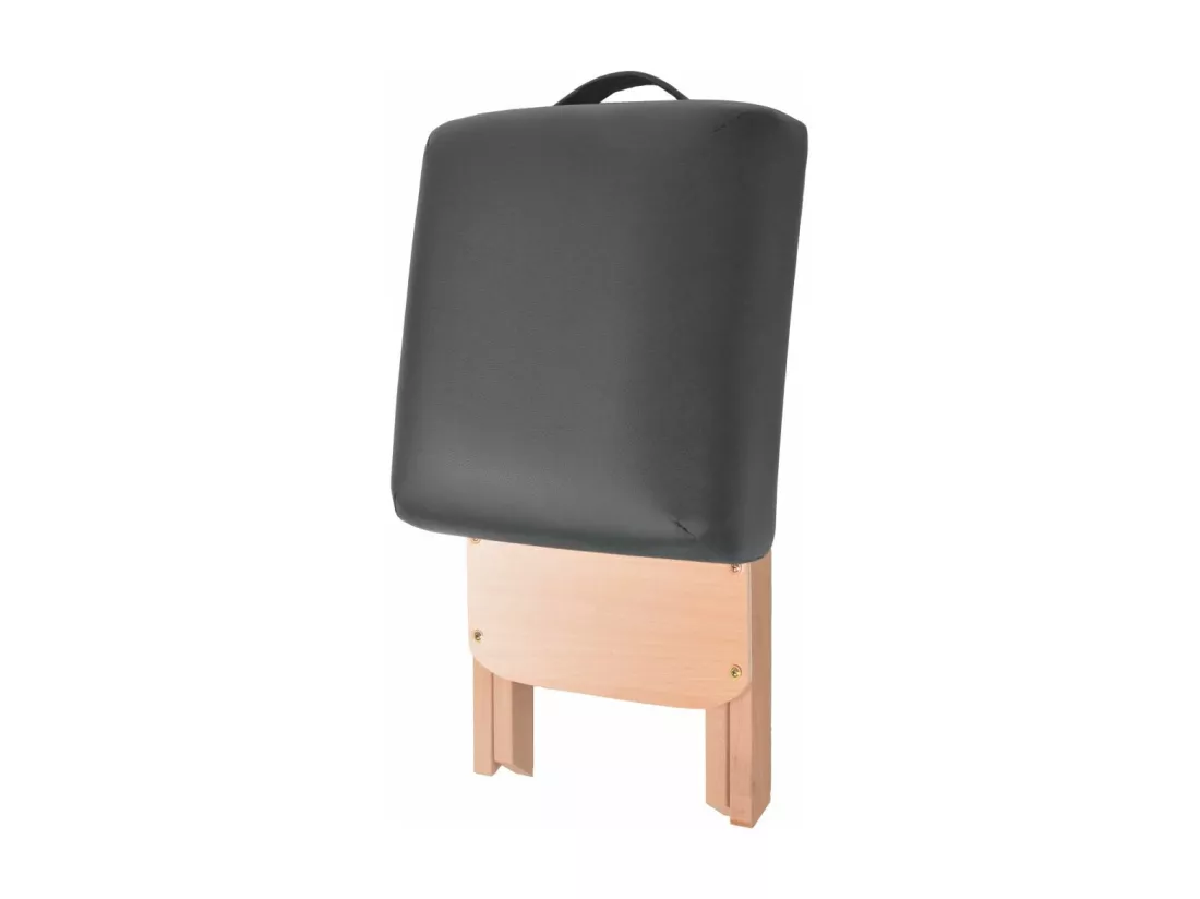 Table de massage pliable noire 221 x 90 x 65 cm 02_0001865