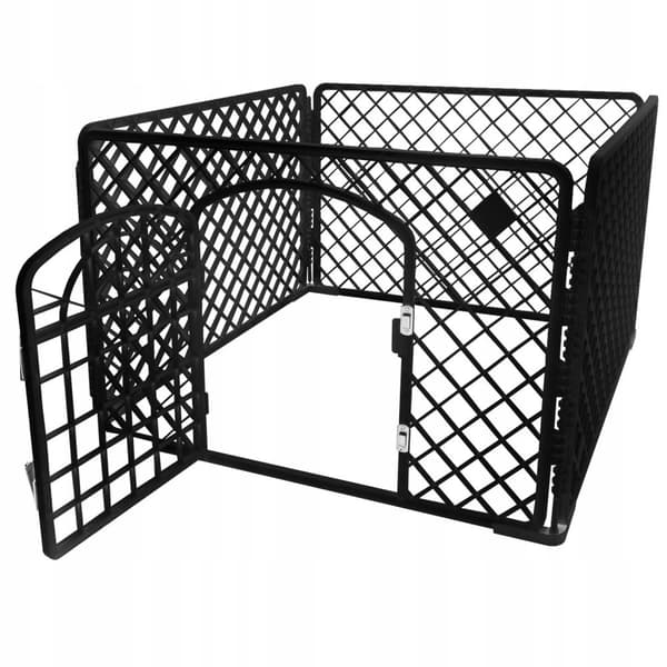 Lekeplass for kjæledyr - svart - 90 x 90 x 60 cm