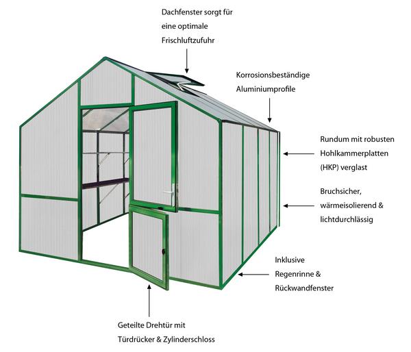 KGT Gewächshaus Lilie IV