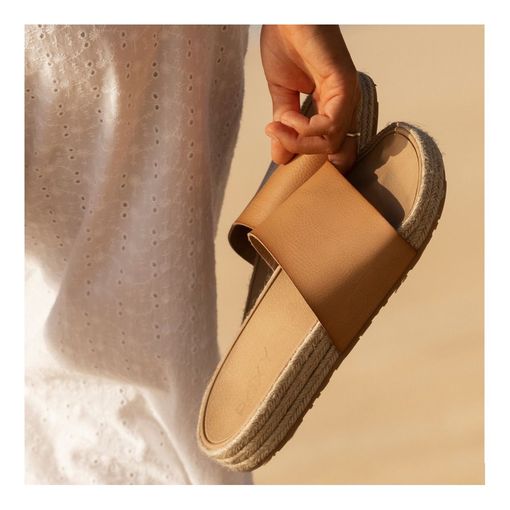 Roxy SLIPPY ESPADRILLE - Sandales Femme tan