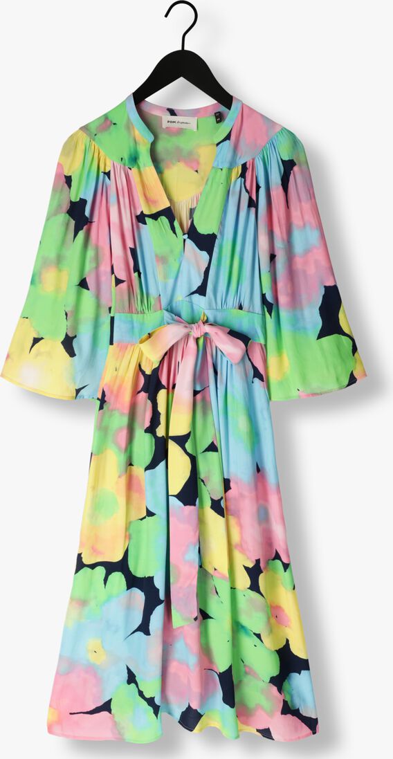 POM AMSTERDAM multi pom amsterdam midi jurk cherry blossom dress
