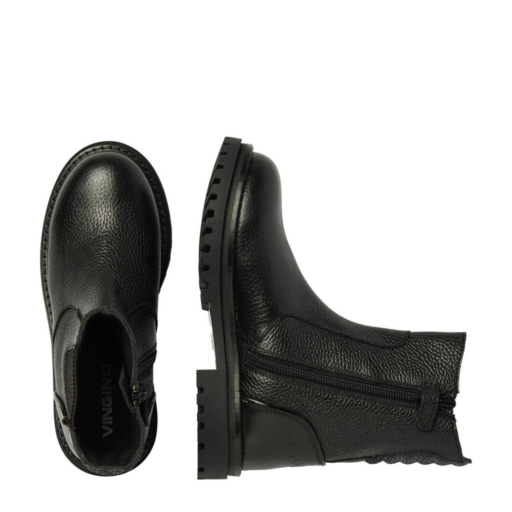 Vingino Kathyleren chelsea boots zwart