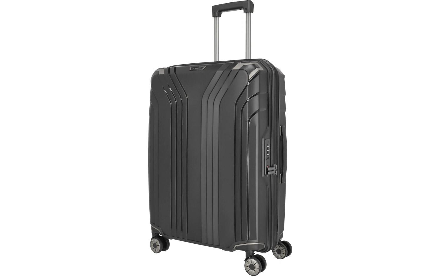 Koffer Elvaa Trolley M 72 l, Schwarz<br>Reisekoffer