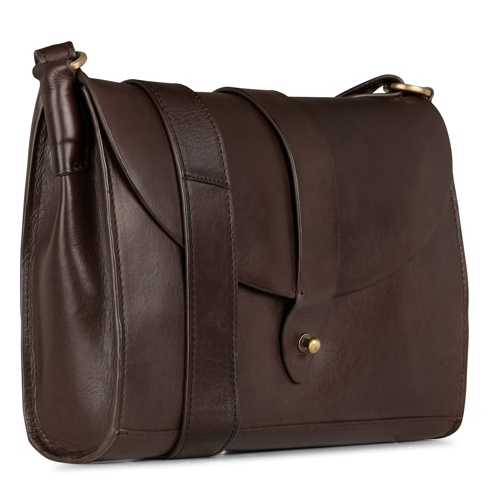 GABRIEL XL - Sac bandoulière en cuir | Marron