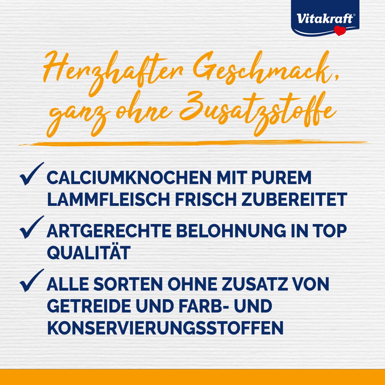 Vitakraft Bonas Calciumknochen mit Lammfleisch 8x80 g