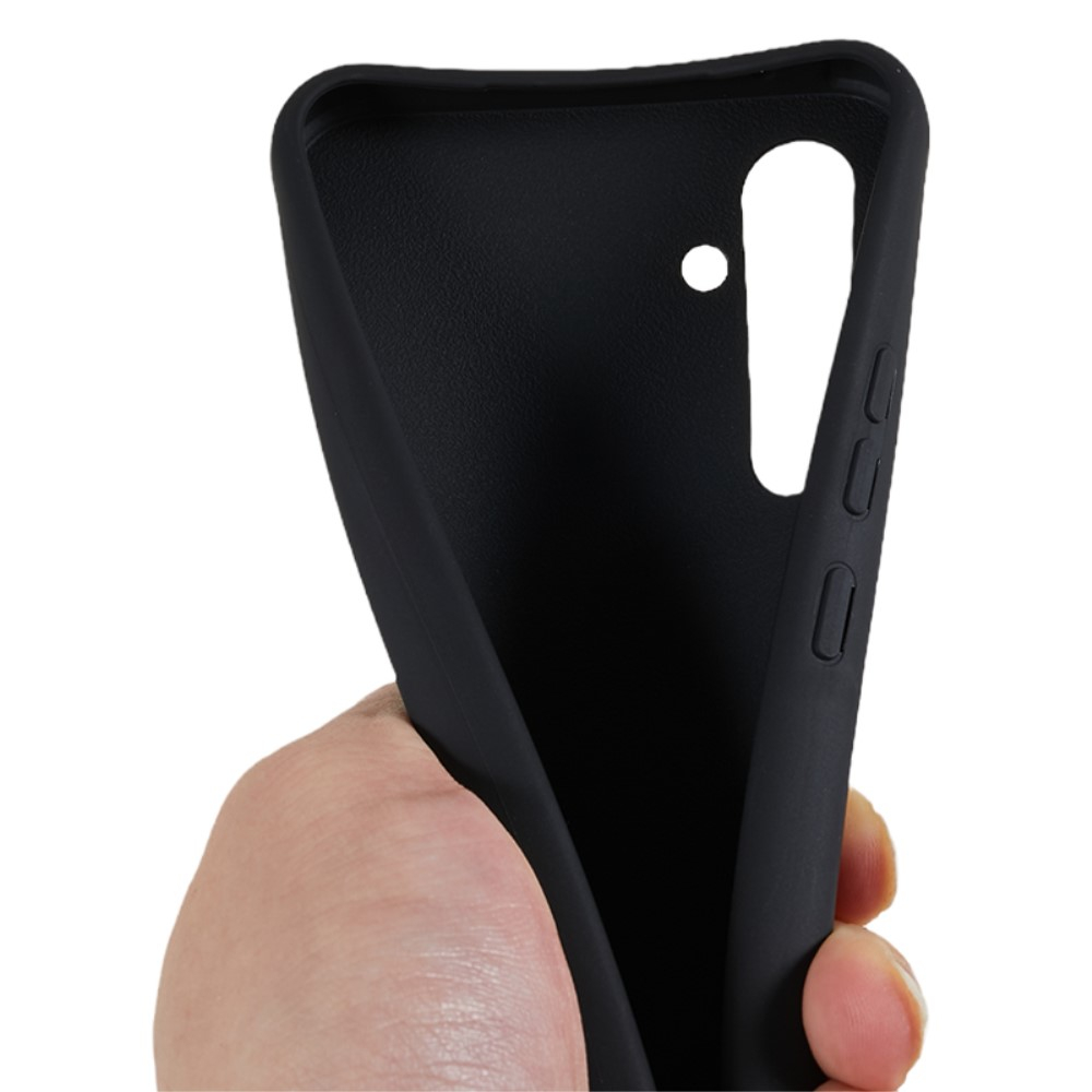 Samsung Galaxy A35 Necklace Gummi Case Hülle   Handykette (150cm) - Schwarz