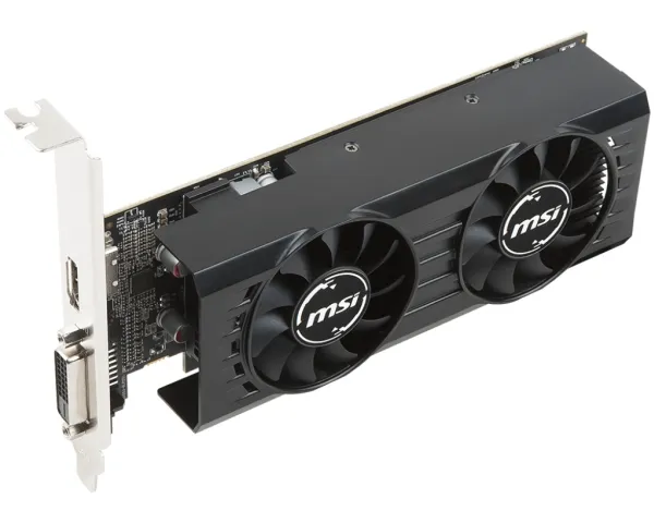 MSI RX 550 4GT LP OC - Grafikkort - Radeon RX 550 - 4 GB GDDR5 - PCIe 3.0 x8 lavprofil - DVI, HDMI