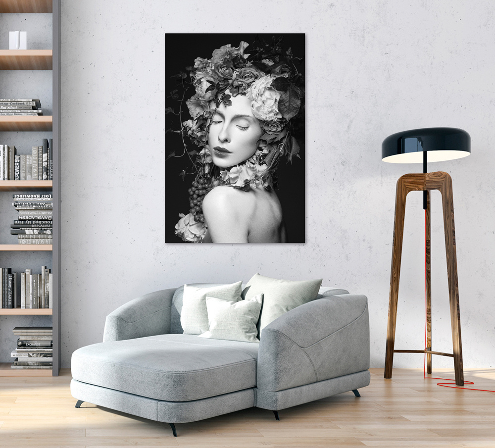 Akustikbild HÜBSCHE FRAU 80x120cm, 7kg