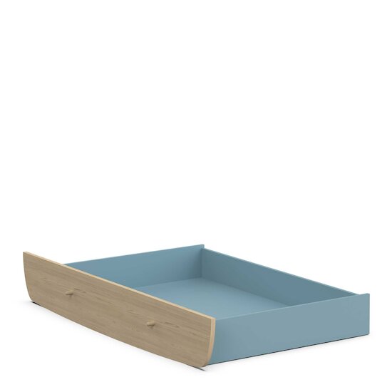 Firmiana Tiroir Lit junior   Bleu Orage / Bois Naturel        de               CBA Meubles