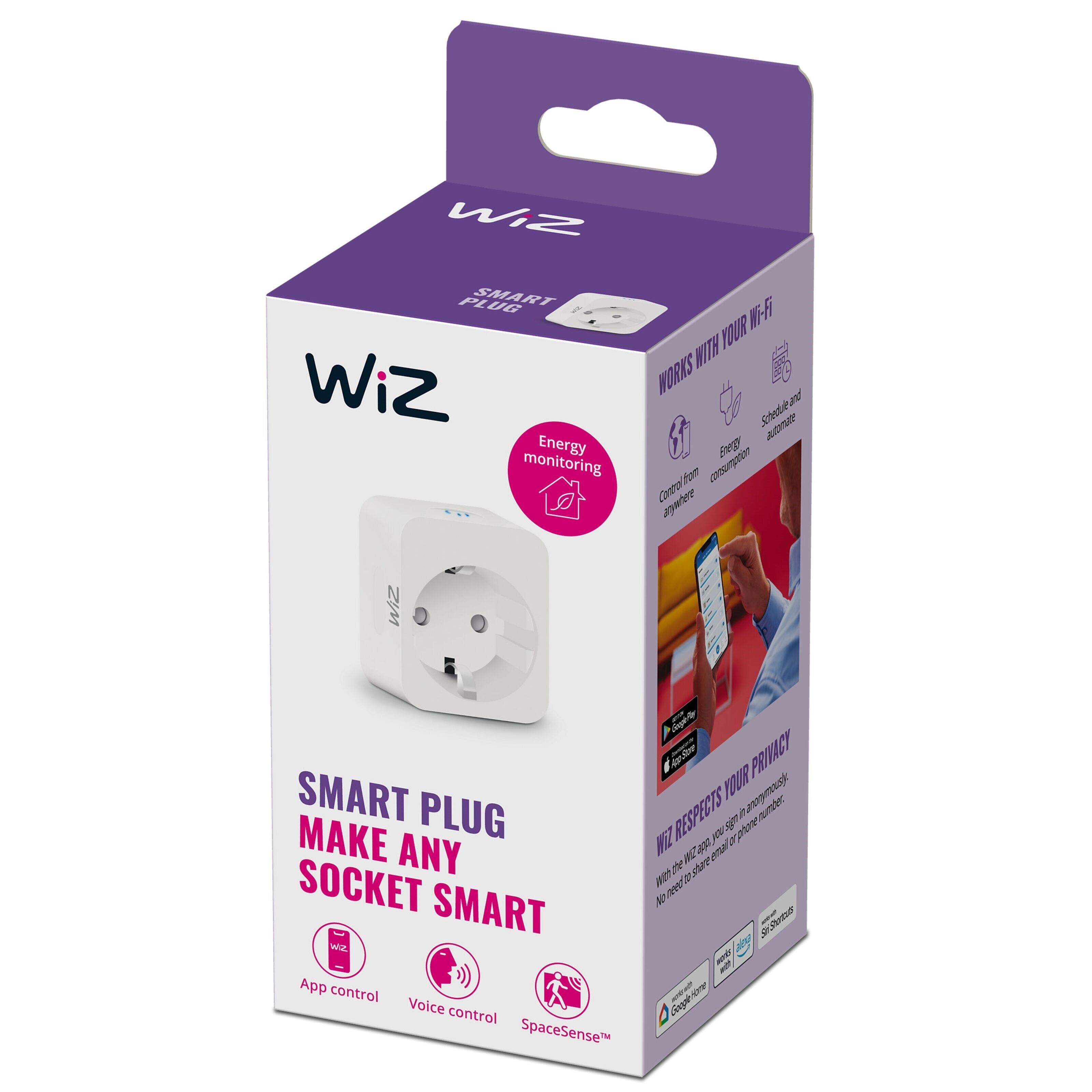 WiZ Smart wifi-fjernstrømbryter med energimåling