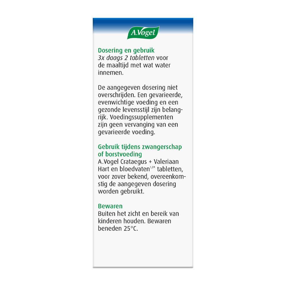 A.Vogel Crataegus Hart en bloedvaten80 tabletten