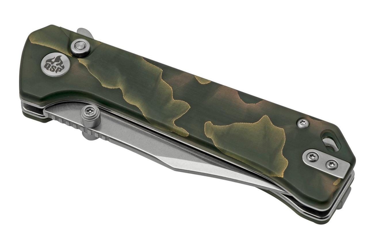 QSP Grebe QS147-F1, S35VN Clippoint Noble Raffir, zakmes