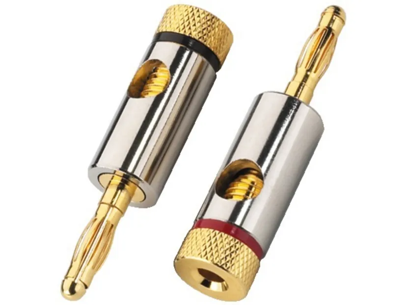 Monacor BP-150, banana, Guld, Guld, 2 stk