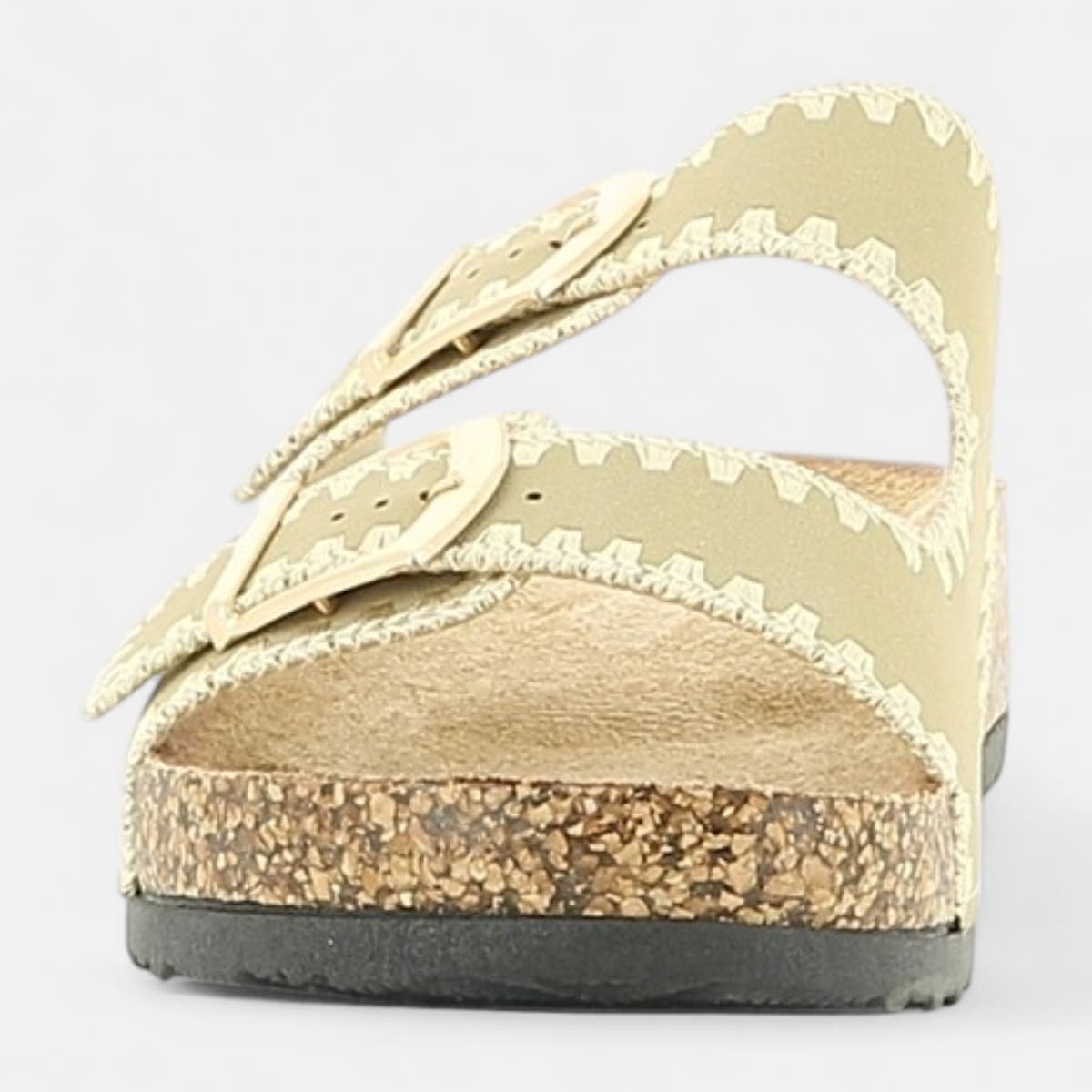 Mules semelle liège Femme beige
