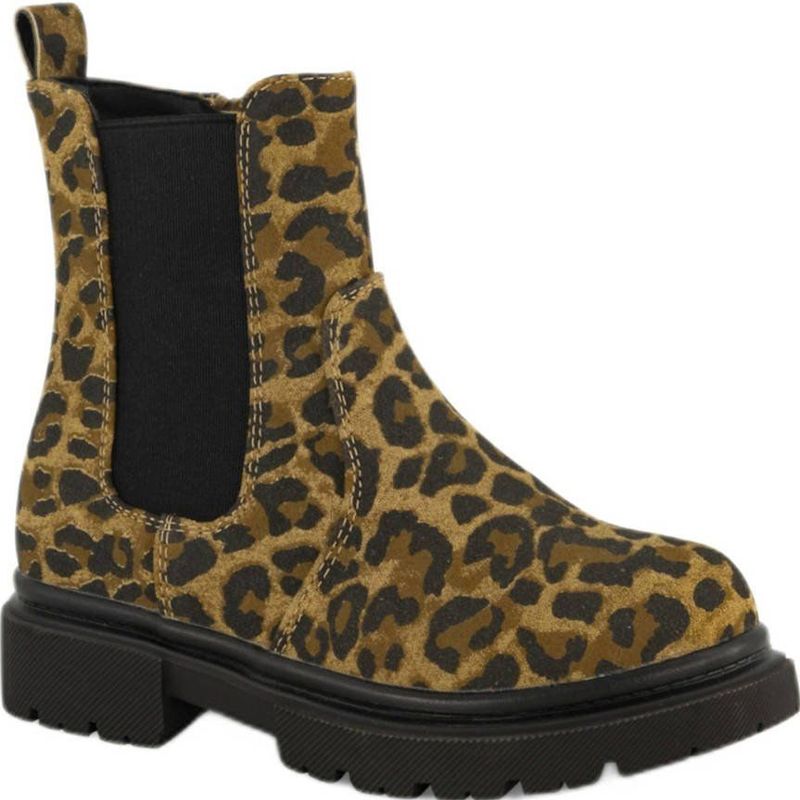 Graceland - Enkellaarsjes - Panterprint - Beige/Zwart