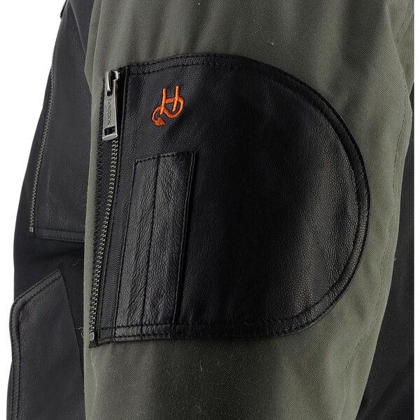 Helstons - Blouson H-Bomb Noir / Kaki