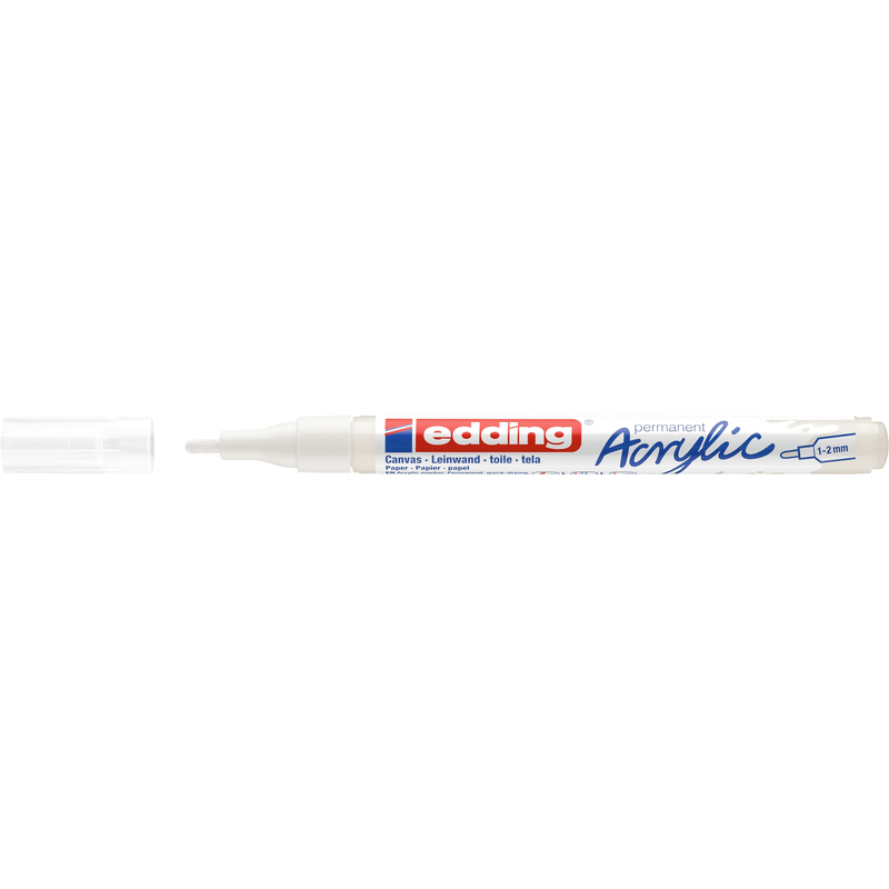 Edding Acrylmarker 5300, fein, weiss