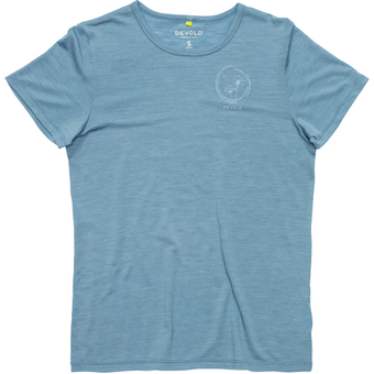 Devold Active Spring Tee Funktionsshirt Kurz Skyblue Damen